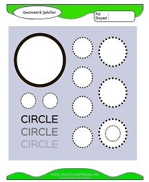 okul öncesi çocuklar için Geometrik Şekiller çalışma sayfaları